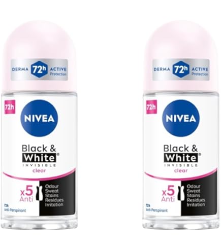 Amazon.com : NIVEA 50ml Invisible Black And White Clear Roll On